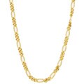 Caribe Gold 14k over Sterling Silver 18-inch Figaro Chain