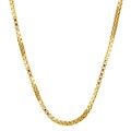 Caribe Gold 14k over Sterling Silver 20-inch Box Chain (1 mm)