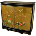 Gold Leaf Slant Front Cabinet (China)