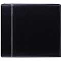 Black Leatherette 12x12 Memory Book Binder with 40 Bonus Pages