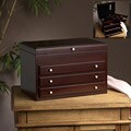 Walnut Three-drawer Jewelry Box