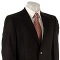 Pierre Cardin Men's Black Wool 2-button Suit