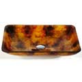Kraus Amber Rectangular Glass Vessel Sink