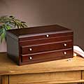 Walnut Two-drawer Jewelry Chest