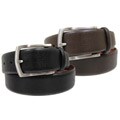 Joseph Abboud Men's Safian Print Leather Belt