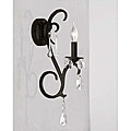 Iron and Crystal Wall Sconce