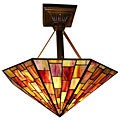 Tiffany-style Red Hanging Lamp