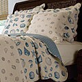 San Jose Blue Cotton Quilt Set