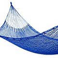 Hand-woven 'Blue Sonata' Hammock (Mexico)