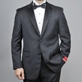 Mantoni Red Labeled Men's 2-button Black Wool Tuxedo