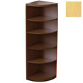 Mayline Aberdeen Laminate 5-shelf Quarter Round Bookcase