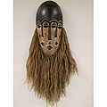 Handmade Jute-beard Tribal Mask (Ghana)