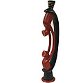 Handcrafted 'Lean On Me' Carved Statue (Ghana)