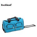 Rockland Turquoise 22-inch Carry On Rolling Upright Duffel Bag