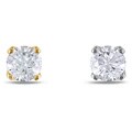 14k Yellow Gold Diamond Accent Single Stud Earring