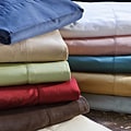Hemstitch 400 Thread Count Solid Cotton Duvet Cover Set
