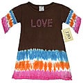Sweet Jojo Designs Baby Girl's 'Love' Tie-dye Dress