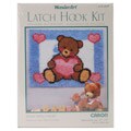 Wonderart Teddy With A Heart Latch Hook Kit
