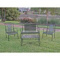 Secrets on Wrought iron rust Wrought Iron Settee Patio Set