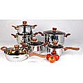 Gourmet Chef 12-piece Covered Cookware Set