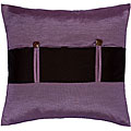 Lavender and Black Thai Silk Cushion Cover