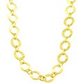 Goldkist 18k Gold over Silver Shiny Rolo Necklace