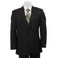 Massimo Genni Men's Black Wool 2-button Suit