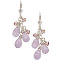 Charming Life Sterling Silver Cape Amethyst Fringe Earrings