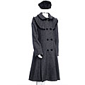 Rothschild Girl's 2-piece Wool Coat and Hat Set