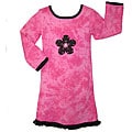 AnnLoren Girl's Pink Tie-dye Dress