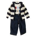 Izod Infant Boy's 3-piece Jeans and Sweater Set
