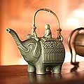 Ceramic 'Buddha and the Jade Elephant' Teapot (Indonesia)