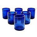 Set of 6 'Cobalt Dreams' Tumblers (Mexico)