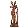 Wood 'Family Scene' Statuette (Indonesia)
