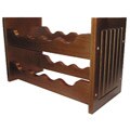 Mission 8-bottle Mahogany Wine Rack