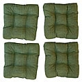 Outdoor Green Dining Chair Cushions (Set of 4)