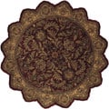Hand-tufted Elegance Burgundy Wool Rug (8' Star)