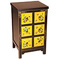 Antique-style Hand-painted Butterflies Dresser
