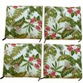 Outdoor Green Dining Chair Cushions (Set of 4)