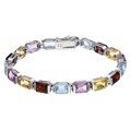 Sterling Silver Multi-gemstone Bracelet
