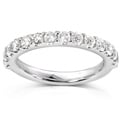 14k White Gold 3/4ct TDW Diamond Wedding Band