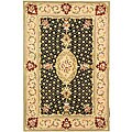 Handmade Persian Court Wool and Silk Rug (4' x 6')