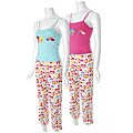 Lacy Essentials Junior's Heart Print Pajama Set