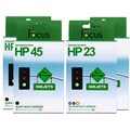 HP 45 & 23 4-pack Ink Cartridge Combo (Remanufactured)