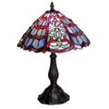 Tiffany-style Red/ Green Table Lamp