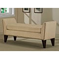 Sand Phoenix Bench with Nailheads