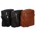 Amerileather Front Flap Leather Messenger Bag