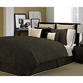 Kensington Chocolate/ Ivory 4-piece Comforter Set