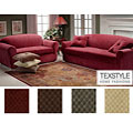 TexStyle Diamond Stretch 2-piece T-cushion Sofa Slipcover