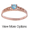 14k Gold Child's Birthstone Ring (Size 3)